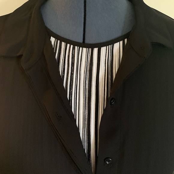 APT 9 Essentials Blouse-Black - Picture 5 of 7